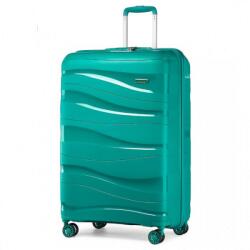 Konofactory Türkiz prémium műanyag bőrönd TSA zárral „Majesty 2 - méret M, L, XL (K2094solo-lightblue-HU)