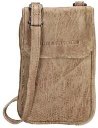 Hide & Stitches Bézs bőr mobiltáska „Georgia (K20206-031-sand)