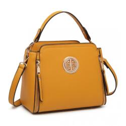 Konofactory Sárga díszített crossbody táska „Aura (K126-yellow-HU)