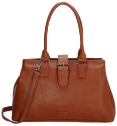 Beagles Sötétbarna tágas shopper táska „Lilian (K20603-005-cognac-HU)