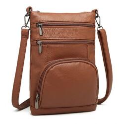 Konofactory Barna kis crossbody táska „Enigma (K927-brown-HU)
