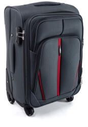 Rogal Szürke vízálló szövet bőrönd „Practical 4 kerékkel - M, L, XL méret (KS020solo-gray-HU)