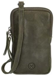 Hide & Stitches Zöld bőr mobiltáska „Skylar (K18632-029-olive)