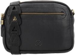Hide & Stitches Fekete bőr crossbody táska „Molly (K23160-001-black-HU)