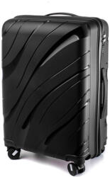 Rogal Fekete strapabíró keményhéjú bőrönd „Tide TSA zárral - méret M, L, XL (KPP5solo-black-HU)