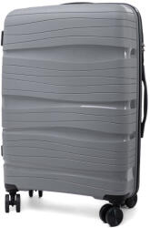 Rogal Szürke prémium keményhéjú bőrönd „Royal TSA zárral - méret M, L, XL (KPP3solo-grey-HU)