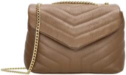 Charm London Barna luxus bőr crossbody táska „Eminence (K689-119-darktaupe-HU)