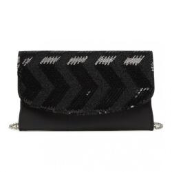 Konofactory Fekete díszített crossbody táska „Gliss (K2311-black-HU)