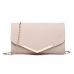 Konofactory Rózsaszín velúr alkalmi táska lánccal „Megane (K756-pink-HU)