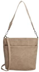 Beagles Bézs válltáska díszített pánttal „Polly (K20594-117-lighttaupe-HU)