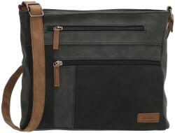 Beagles Fekete kétszínű crossbody válltáska „Melissa (K18089-001-black-HU)