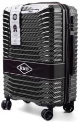 Rogal Fekete extravagáns keményhéjú bőrönd „Shiny - méret M, L, XL (KPC2solo-black-HU)