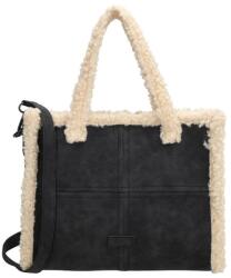 Beagles Fekete bolyhos crossbody táska „Polar Bear (K21348-001-black-HU)