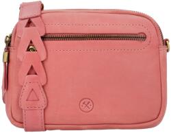 Hide & Stitches Rózsaszín bőr crossbody táska „Molly (K23160-001-pink-HU)