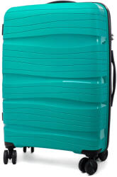 Rogal Zöld prémium keményhéjú bőrönd „Royal TSA zárral - méret M, L, XL (KPP3solo-green-HU)