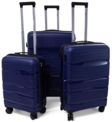 Rogal Kék 3 darabos luxus keményfedeles bőröndkészlet " Royal" - M, L, XL (SPP3set3in1-navy-HU)