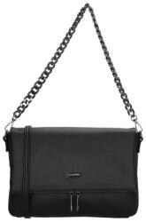 Charm London Fekete crossbody táska lánccal „Elysia (K22718-001-black-HU)