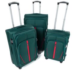 Rogal Zöld 3 darabos vízálló bőröndkészlet " Practical" - M, L, XL (SS020set-green-HU)