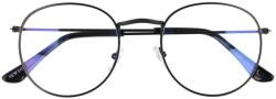 Sunmania Fekete ovális átlátszó antireflex szemüveg " Hipster" (4388-black-HU)