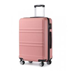 Konofactory Rózsaszín könnyű utazóbőrönd „Travelmania - méret M, L, XL (K1871solo-pink-HU)