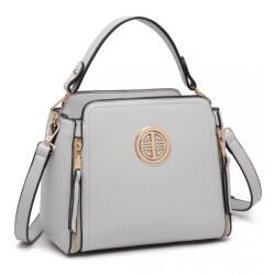 Konofactory Szürke díszített crossbody táska „Aura (K126-grey-HU)