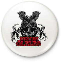 printfashion Stranger Things - Demogorgon - Ingyen Ölelés - Kitűző, hűtőmágnes - Fehér (17837631)