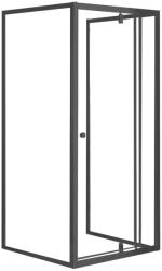 Leziter Flexi 80x90 cm falsíkra szerelhető aszimmetrikus zuhanykabin zuhanytálca nélkül (LF011B_LF1290ASZB) - buildox