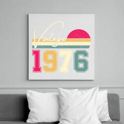 printfashion Vintage 1976 - Vászonkép - Fehér (17817819)