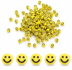 Mixform Akril gyöngyök, Smile Kraft Style, Kerek, Sárga, 7x3.5mm, 25g~170db (13WB28905)