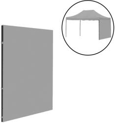 Leziter Kerti pavilon oldalfal ponyva 3x4 m (LPOP-40-GREY) - buildox
