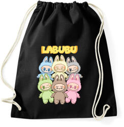 printfashion Labubu Monsters - Sportzsák, Tornazsák - Fekete (17750318)