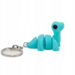  Gyerek kulcstartó, 3D nyomtatás, dinoszaurusz, kék, flexibilis (Dinozaur duży)