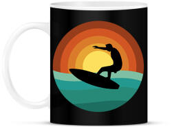 printfashion Szörfös - Bögre - Fekete (17820039)