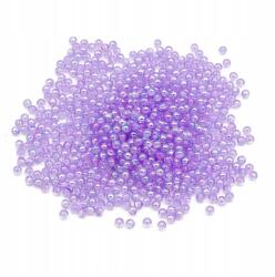 Mixform Akril gyöngyök Átlátszó Öko Szivárvány Kerek Lila 4mm, 25g~800db (13WB29602)
