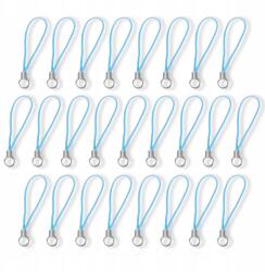 MIXFORM Alap medálok kulcstartókhoz, Nylon és sárgaréz, Kék, 60x0, 8mm, 25db (13WB26216)