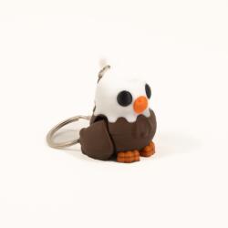  Kulcstartó gyerekeknek állatok 3D nyomtatás színes sas flexi minta válogatás (orzeł)