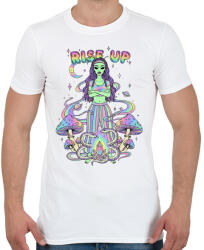 printfashion rise up - Férfi póló - Fehér (17759647)