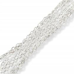 MIXFORM Horgonylánc, Vas, Lapos-ovális, Forrasztott, Ezüst, 2x1.5mm, 5m (13WB29253)