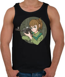 printfashion Női sniper - Férfi atléta - Fekete (17844852)