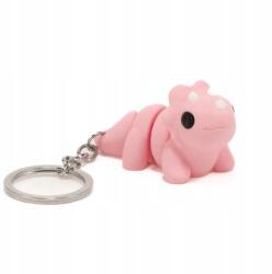  Gyerek kulcstartó 3D nyomtatás színes dinoszaurusz baba púder rózsaszín flexibilis medál (Dinozaur baby)