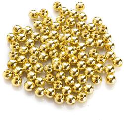 Mixform Gyöngyök Abs műanyag, öko galvanizálás, arany bevonat, 7.5~8mm, 25g~90db (13WB28620)