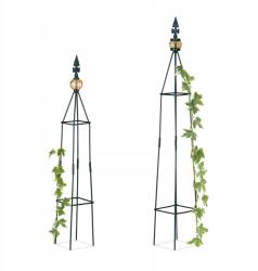 Relaxdays Kúszónövény tartó pergola piramis 2 db-os (10026253)