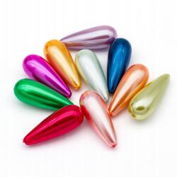 Mixform Gyöngyök Műanyag Abs, Csepp, Szín: Mix33x12.5mm 10db (2WB17595)