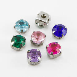 MIXFORM Varrható strasszok kosárban akril 8x8x6mm 10db (14WB6284)