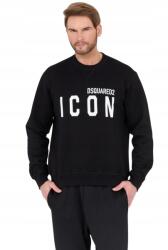 Dsquared2 Fekete férfi pulóver nagy Icon XXL logóval