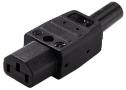 PremiumCord Ștecher, priză, conector de alimentare, nemontat, C13 IEC, 230V, negru (CS220F)