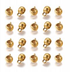 MIXFORM Ékszertartó, Ötvözet, Tibeti stílus, Antik arany, 8x5mm, 20db