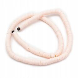 Mixform Heishi Handmade Polimer Öko Agyag gyöngyök, korong, 6x1mm, 345db/40cm/szál (13WB29973)