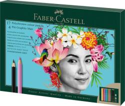 Faber-Castell Színes- és grafitceruza készlet, FABER-CASTELL Polychromos & Pitt Graphite Matt , 23 db-os szett