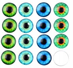 MIXFORM Kaboson üvegszem 12x4mm 16db-os szett 4 szín 4db (13WB28038)